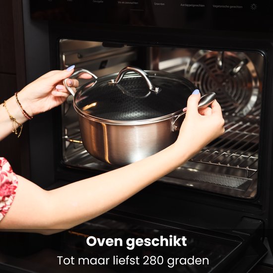 Bruine - Zonder PFAS - Keramische - Inductie - 28 cm - Koekenpan