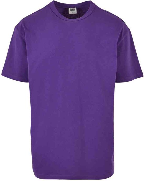 Urban Classics - Organic Basic Heren T-shirt - 5XL - Paars