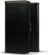 Rosso Element Book Case Wallet Hoesje Geschikt voor Xiaomi Redmi 9T | Portemonnee | 3 Pasjes | Magneetsluiting | Stand Functie | Zwart