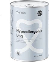 Vetality Hypoallergeen Hondenvoer - Hondenvoer Blik - Voordeelverpakking 4 x 400 gram - Licht Verteerbaar Hondenvoer - Voor Pups vanaf 14 Weken en Volwassen Honden
