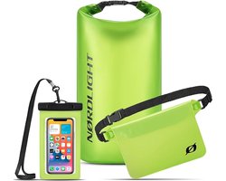 Dry Bag en waterdichte tas, 2 l, 5 l, 10 l, 15 l, 20 l, 30 l waterdichte rugzak, rolsluiting en schouderriem, voor zwemmen, baden, strand, kanoën, staand peddelen, duiken