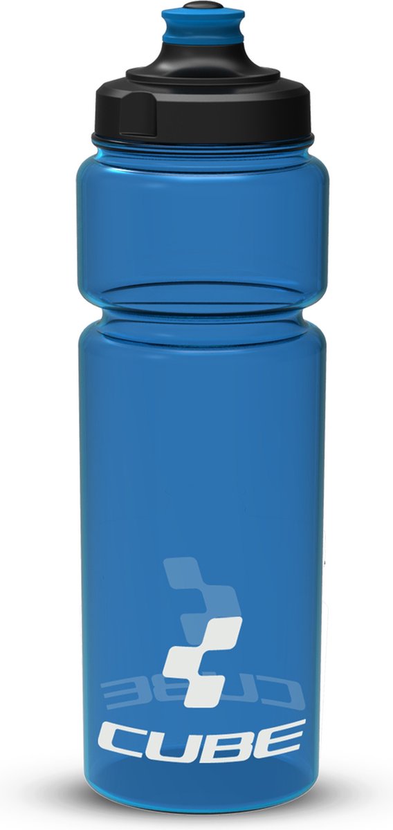 CUBE Waterfles Icon - Bidon - Grote Schroefdop - 0.75 Liter - Polyethyleen - Blauw
