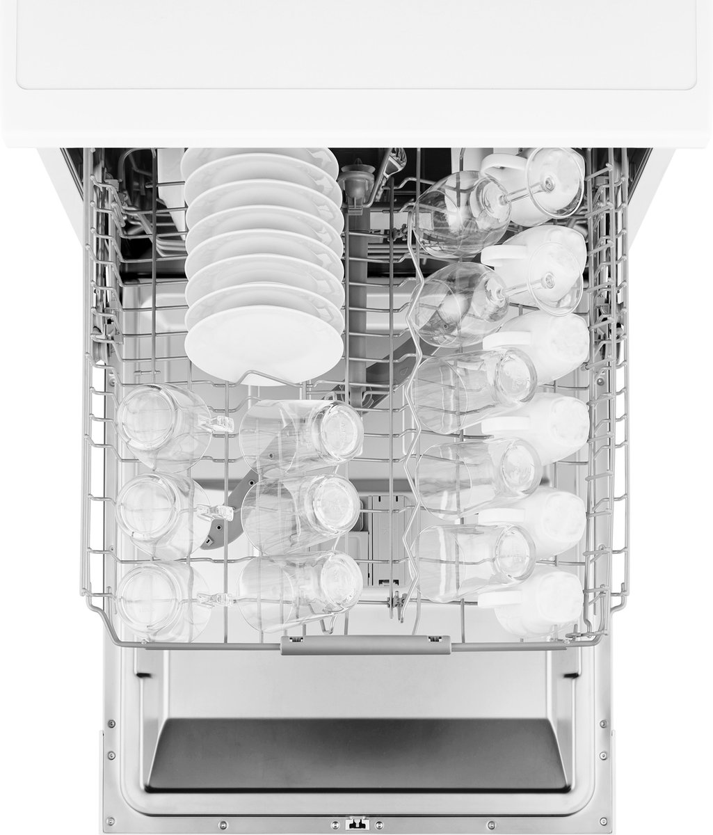 Inventum VVW6046AW energiezuinige vaatwasser - 14 couverts - Besteklade-Bestekmand - Stil: 42 dB - 7 programma’s - Deur opent automatisch - Startuitstel - Energielabel C - Vrijstaand - Wit — afbeelding 5