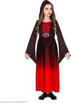WIDMANN - Rood en zwart vampier gravin kostuum voor kinderen - 140 (8-10 jaar)