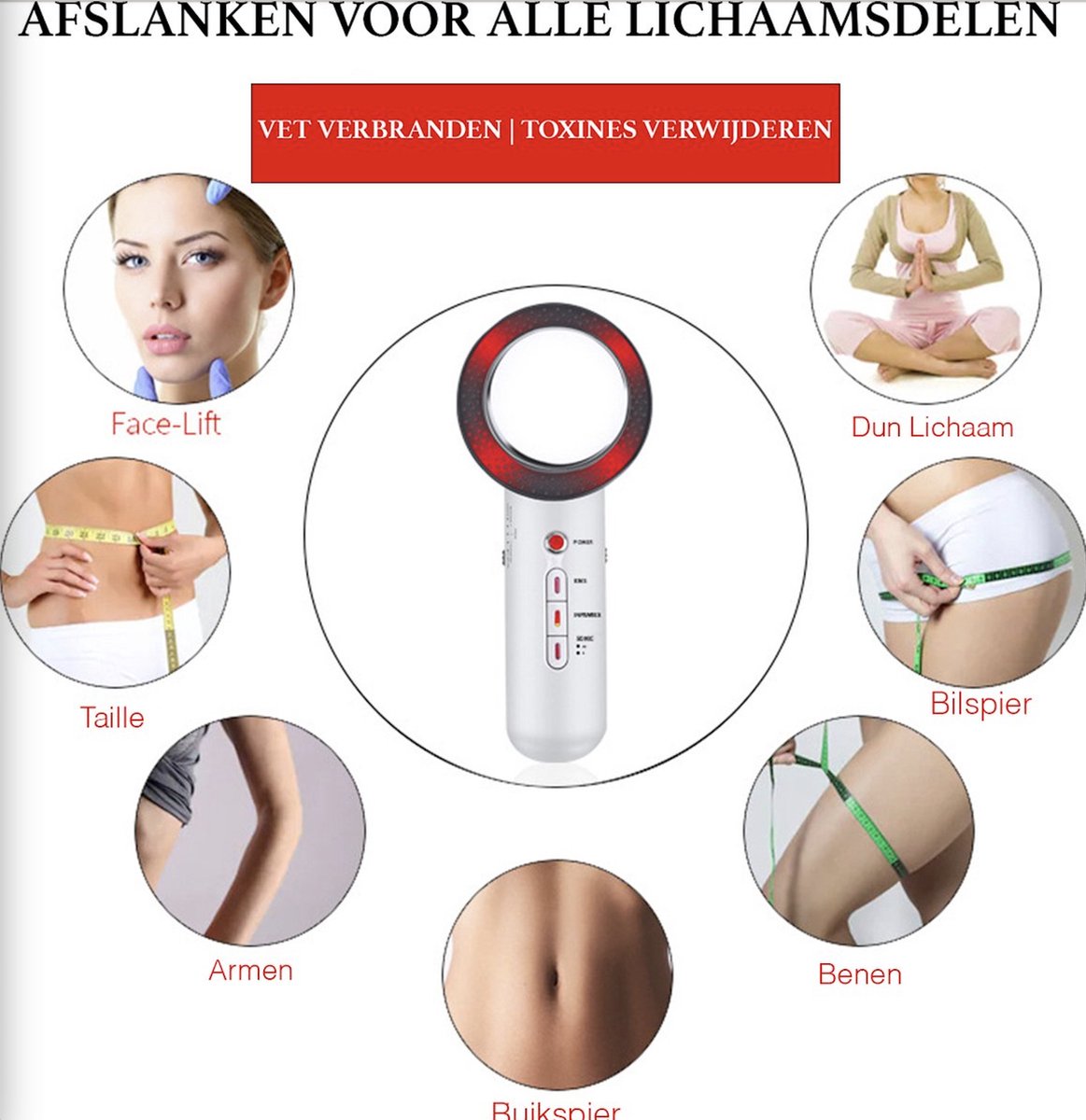 3-in-1 Ultrasone Slimming Machine met EMS Functie - afbeelding 3