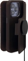 DECODED Modu Wallet - iPhone 6,7 (pouces) - Cuir Aniline - Adapté au Chargement Sans Fil - Marron Chocolat