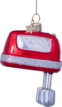 Ornament glass red kitchen mixer H10.5cm