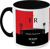 Feyenoord Mug - De Kuip - Coffee Mug - Rotterdam - 010 - Voetbal - Tasse - Tasse à café - Tasse à thé - Zwart - Édition Limited