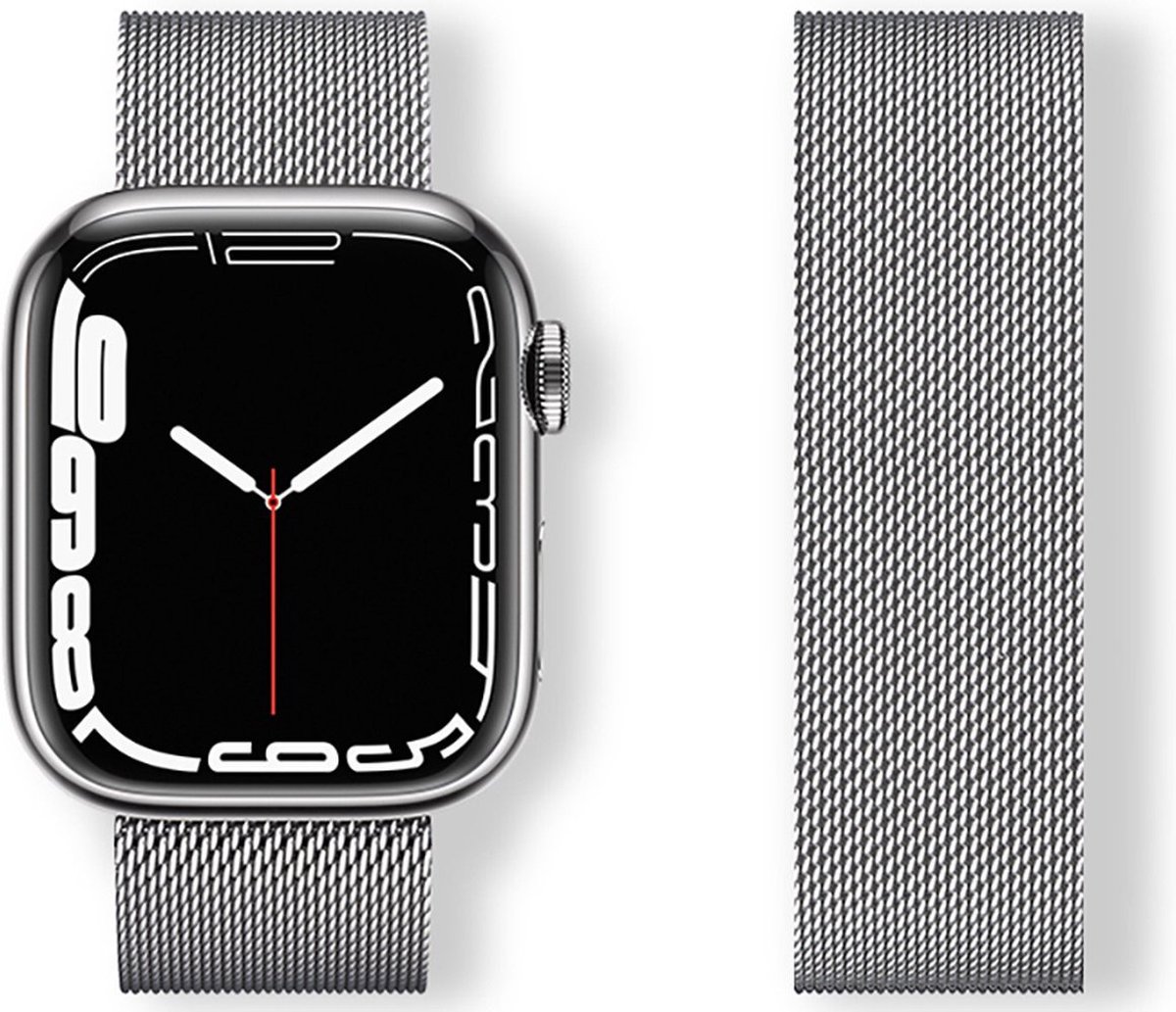 Gerrey® Milanees bandje geschikt voor Apple Watch - Zilver Magneet Sluiting - 38/40/41 mm - Gerrey - Series 1 2 3 4 5 6 SE 7 8 - Geschikt voor Apple Watch