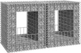 The Living Store Schanskorf Paal - 50 x 50 x 60 cm - IJzer - Spot gelast - Hoog draagvermogen
