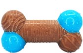 KONG CoreStrength Bamboe Bot | Sterk Hondenspeelgoed Bruin & Blauw