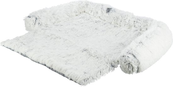 Trixie - Sofa - Hondenbed Harvey - Meubelbeschermer - Hoekig - Wit/Zwart - 90X90 cm