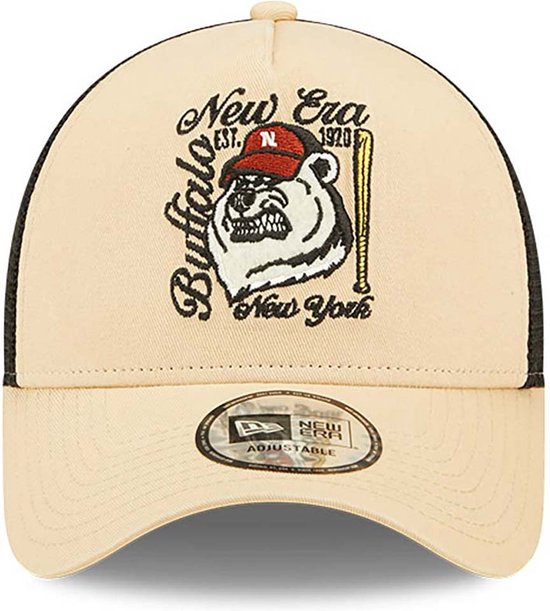 Casquette Trucker New Era Repreve A-Frame Avec Patch Marque Blanc - Taille Unique, 100% Polyester, Neuf étiqueté