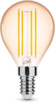 Ampoule LED E14 - Filament G45 - 4W remplace 33W - Lumière blanche chaude 1800K