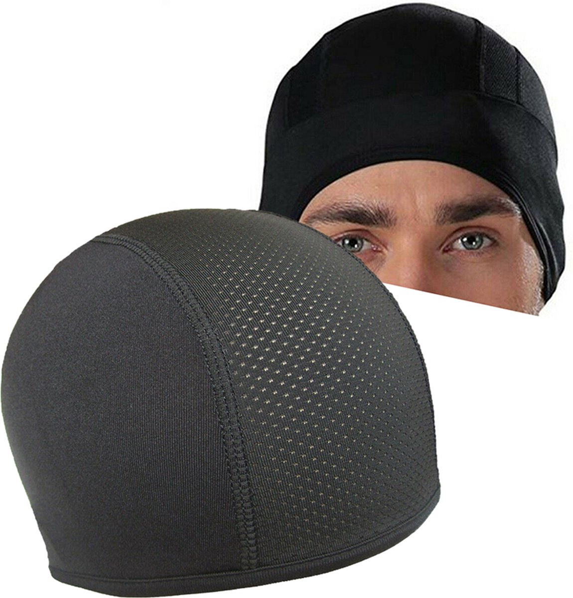 Helm Haarnet I Haarkapje Voor Helm I Motor Muts I Fiets Muts I Helm Muts I Ventilerend I Zwart - Cheaperito