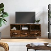 The Living Store Tv-meubel - Gerookt eiken - 102 x 36 x 50 cm