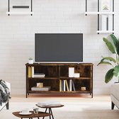 The Living Store TV-kast - Gerookt eiken - 100x40x50 cm - Duurzaam materiaal