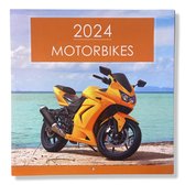 2024 Motoren Maandkalender - 28x28,5cm - Motorkalender - omslagkalender