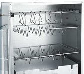 Bol.com vidaXL BBQ-rookoven met tafel gegalvaniseerd staal aanbieding