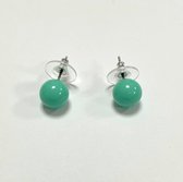 Oorstekers groen - Colorblocking sieraden - Oorknoppen - 1 Centimeter - Damesdingetjes