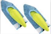 Silva - Microvezel hand mop - handmop voor keukens, ramen, auto's | handmop voor Keukens, ramen, auto's | oordeel magische reiningsdoek | speciale ontwikkeling van poëziedocumenten | multifunctioneel wit (2 stuks)