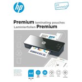 HP 9122 Premium Lamineerfolies A4 - Geperforeerd - Lamineerhoezen voor Warm Lamineren - Glanzend - 125 Micron - 25 Stuks