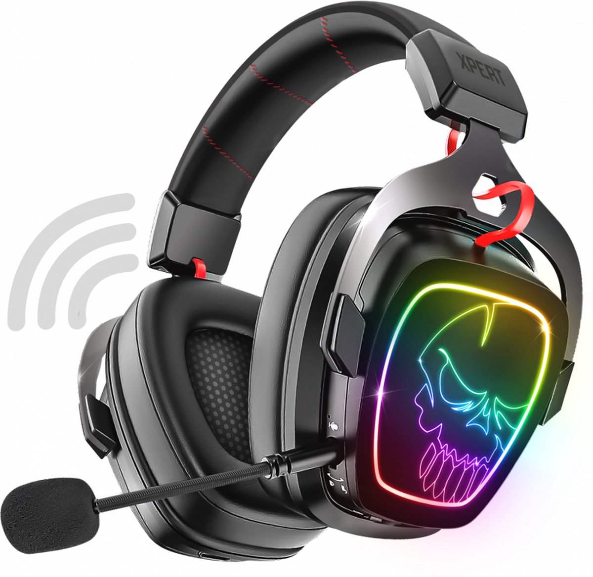 Spirit of Gamer Headset – Gaming – Gaming Headset – RGB – Comfortabel Ontwerp – Draadloos – Bluetooth – Zwart