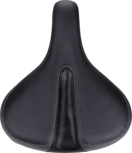 BBB Cycling SoftShape Upright - Fietszadel Heren en Dames - E-bike of Stadsfiets Zadel - Fietshouding Rechtop 90° - 265 x 220mm – Zwart - BSD-127