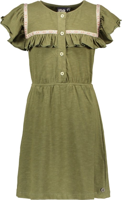 Like Flo Robe fille olive taille 152