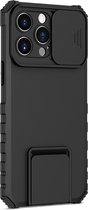 GSMNed – iPhone 11 Pro – Camera Bescherming– Luxe iPhone hoesje Zwart – Magneetaansluiting – Shockproof Zwart – Iphone 11 Pro