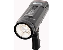 Geekoto GT250 - 250W, ETTL, 2,4 Ghz Flitser Kit, modellamp, 2900mAh Batterij, 500 flitsen op 1 batterij, Bowensmount, inclusief pistolgrip, magnetische accessoires, batterij, oplader en NL stroomkabel