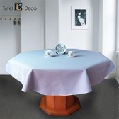 Tafel-Deco Nappe grise ovale modèle Jola 140 x 230 cm