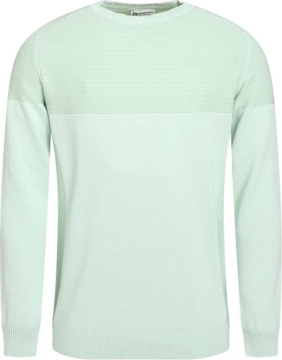 Gabbiano Trui Dunne Knit Trui Met Ronde Kraag 613758 346 Aqua Mannen Maat - M