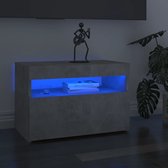 vidaXL - Tv-meubelen - 2 - st - met - LED-verlichting - 60x35x40 - cm - betongrijs