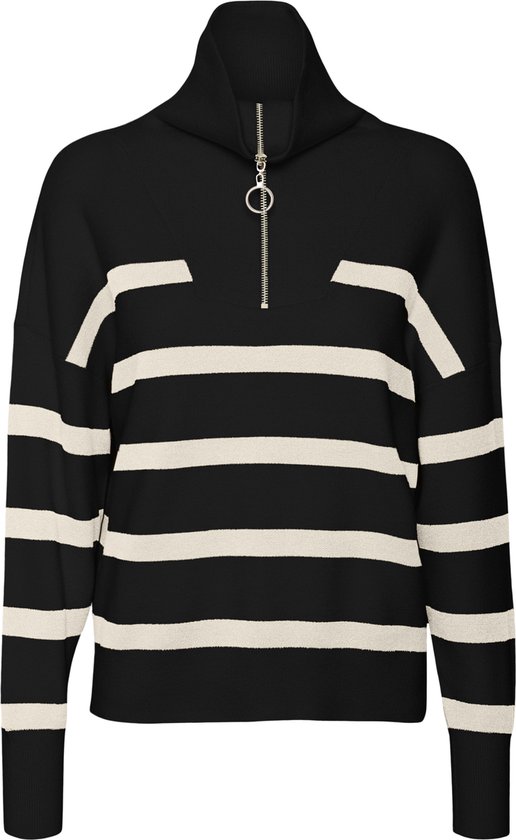 VERO MODA VMSABA STRIPE LS HIGHNECK BLOUSE GA NOOS Dames Trui - Maat XL