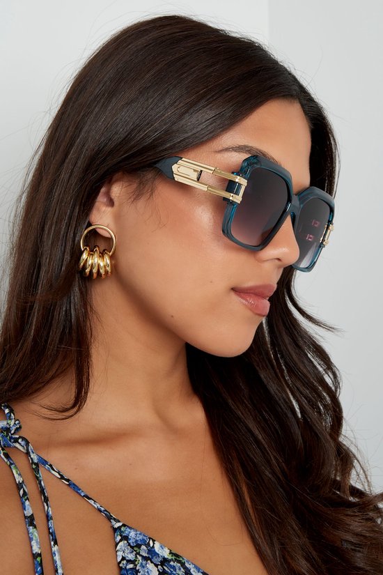 YEHWANG - Cool Frame zonnebril - Zwart - Goud van Ye — afbeelding 2
