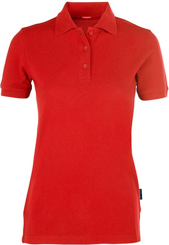 Women's Heavy Polo 'Performance' met korte mouwen Red - XS