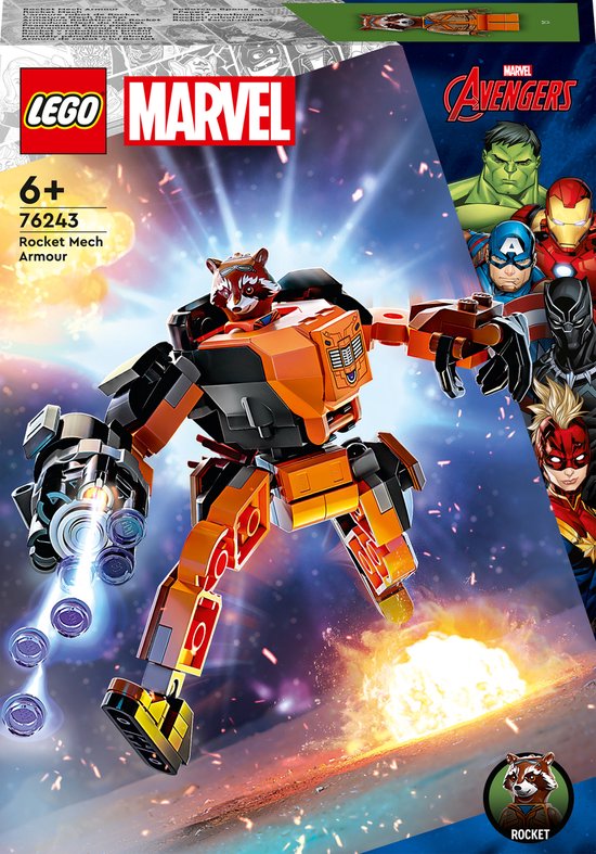 LEGO Marvel Avengers Marvel Rocket mechapantser - 76243