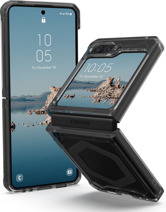 UAG Hoesje Geschikt voor Samsung Galaxy Z Flip 5 - UAG Plyo Pro Backcover - grijs