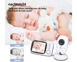 Babyfoon met camera – Baby monitor – Draadloos – 3,2 Inch – Night Vision