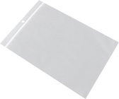 Gripzakjes/verpakkingszakjes 12 x 18 cm - 100x stuks - Luchtdichte zakjes met gripsluiting/druksluiting - Plastic hersluitbare verpakking