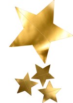 Hangslinger gouden sterren 130 cm