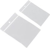 200x Gripzakjes/verpakkingszakjes 60 x 80 mm en 40 x 60 mm - 6 x 8 cm en 4 x 6 cm - Luchtdichte zakjes met gripsluiting/druksluiting - Plastic hersluitbare verpakkingen