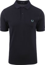 Fred Perry - Polo Plain Navy - Slim-fit - Heren Poloshirt Maat XXL