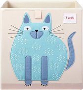 3 Sprouts - Storage Box - Blue Cat