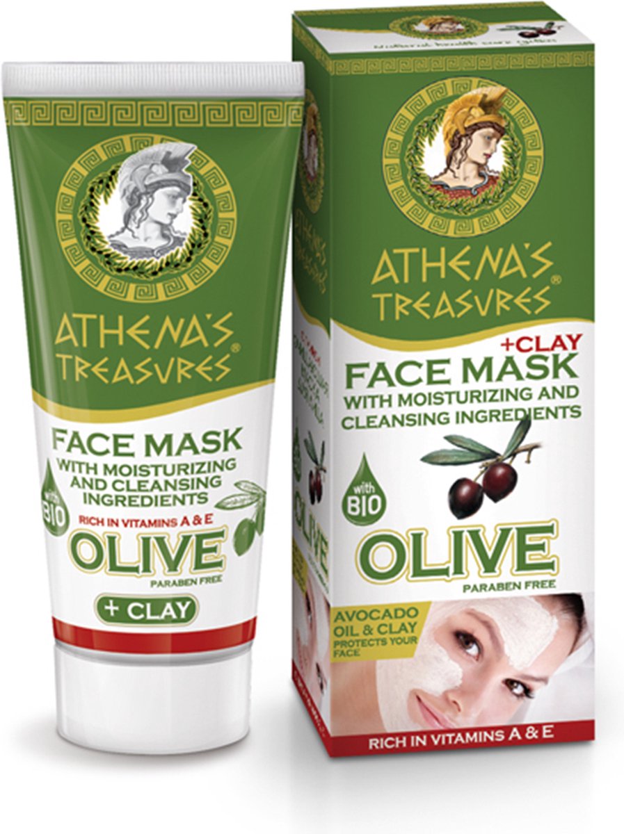 Pharmaid Athenas Treasures Gezichtsmasker | Moisturizer Avocado oil en Klei 50ml | Natuurlijk Goed