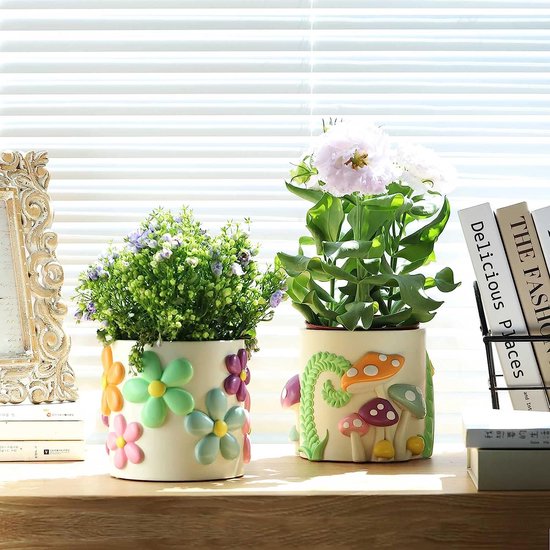 Pot de fleurs cache-pot 12 cm, pot de graisse, pot de cactus, pots  décoratifs pour... | bol