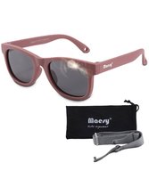 Maesy - lunettes de soleil bébé Indi - 0-2 ans - flexibles pliables - élastique réglable - protection UV400 polarisée - garçons et filles - lunettes de soleil bébé carrées - violet