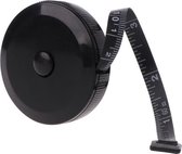 Meetlint - 150 cm/59 inch - Lichaam/Kleding - Flexibel/BMI - 1 stuk - Zwart - van Heble®