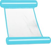 Waterhangmat - Luchtbed met net - Luchtmatras zwembad met gaas - opblaasbaar - Blauw